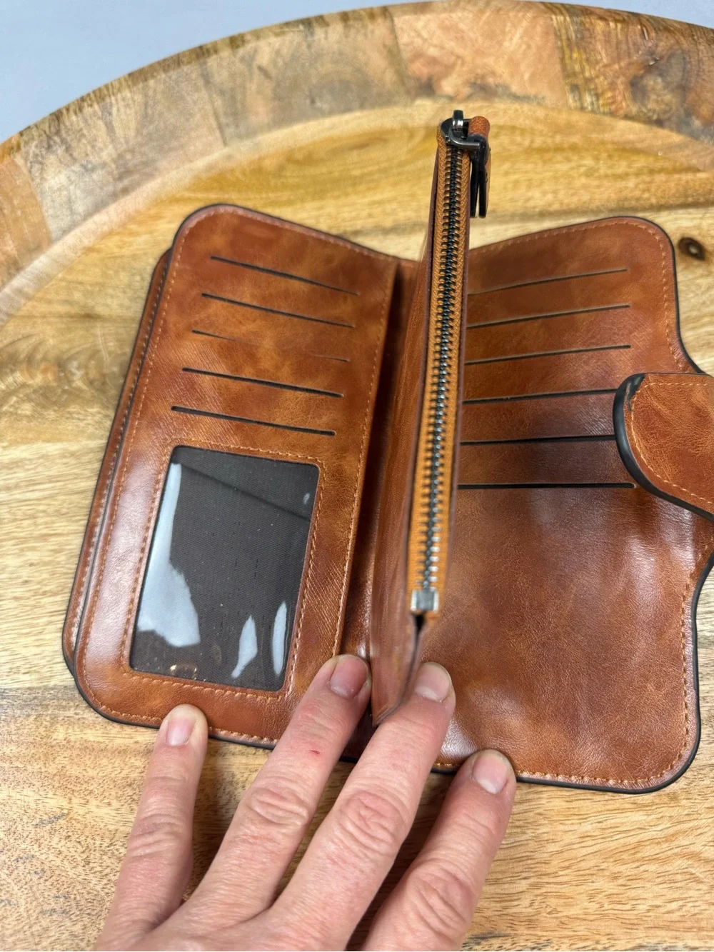 men bense brown leather